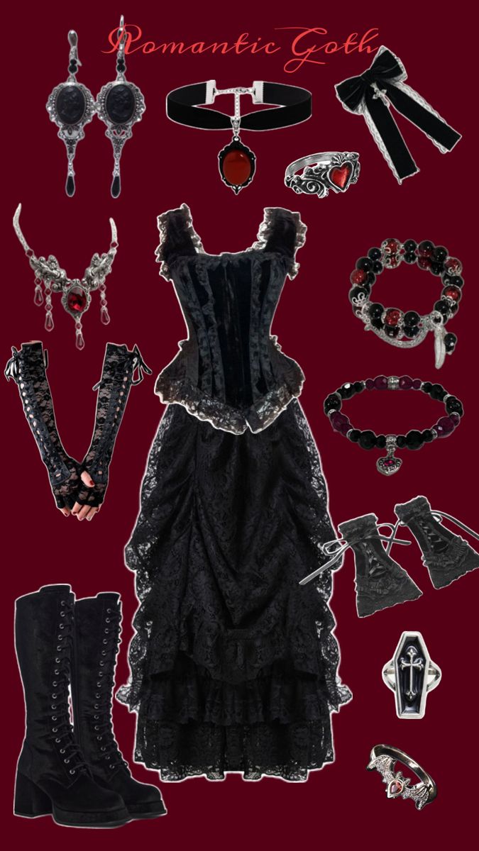 Romantic Goth Outfits, Goth Outfit Inspo, Goth Outfit Ideas, Goth Outfit, Romantic Goth, Gothic Outfits, Goth Outfits, Alternative Outfits, Edgy Outfits