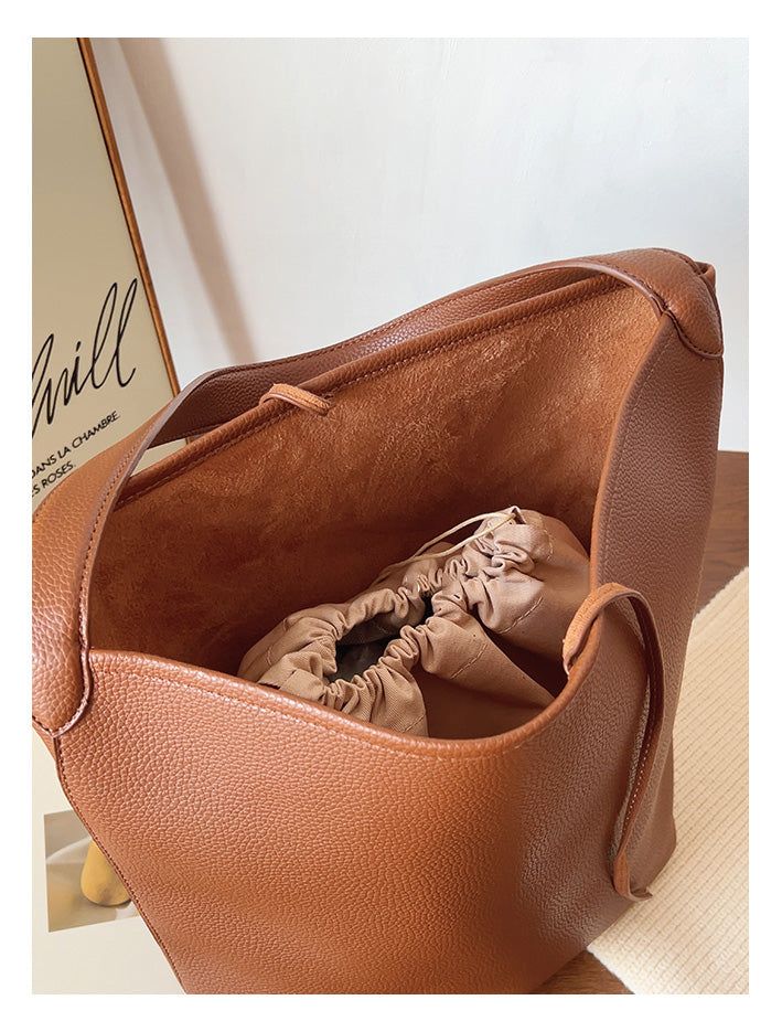 2024 New style. Simple leather bucket bag. Material: PU Leather Size: 14.1"H x 15.7"W x 5.9"D Extra crossbody strap Designer Style ID: 8771 Chic Bucket Leather Bag with Shoulder Strap and Inner Pouch, Women's Everyday Handbag Modern Hobo Bucket Bag With Removable Pouch For Office, Office Bucket Hobo Bag With Detachable Strap, Bucket Hobo Bag With Detachable Strap For Shopping, Office Crossbody Bucket Bag, Large Capacity Bucket Shape Hobo Bag For Travel, Bucket Shape Hobo Bag With Detachable Strap, Leather Bucket Bag With Large Capacity For Office, Leather Bucket Hobo Bag For Office, Bucket Shape Hobo Bag With Detachable Strap For Shopping