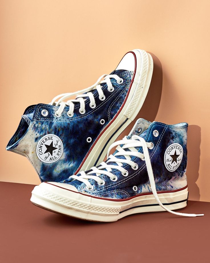 Hi Top 70s in Ink - riverside tool & dye Cool Converse High Tops, Dyed Converse, Converse Chuck 70 High Top, Cool Converse, Chuck 70 High Top, All Star Sneakers, Tennis Shoes Outfit, All Stars Converse, Converse Chuck 70