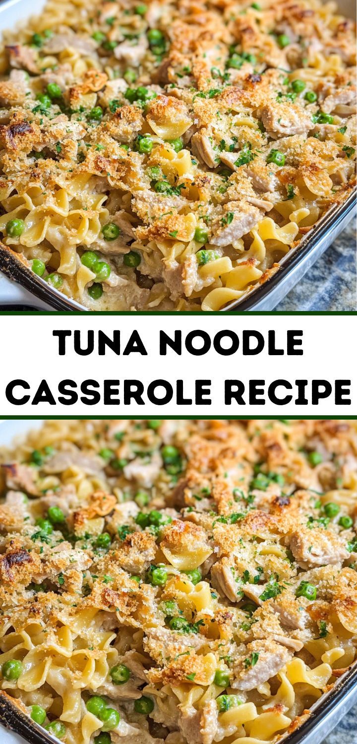 tuna noodle casserole recipe with peas and parmesan cheese