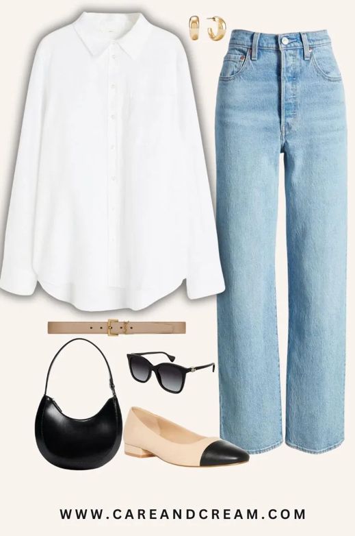 Outfits Primavera, Classy Clothing, Outfit Primavera, Fashion Hacks Clothes, Tres Chic, Estilo Boho, White Shirts, Casual Style Outfits, Office Outfits