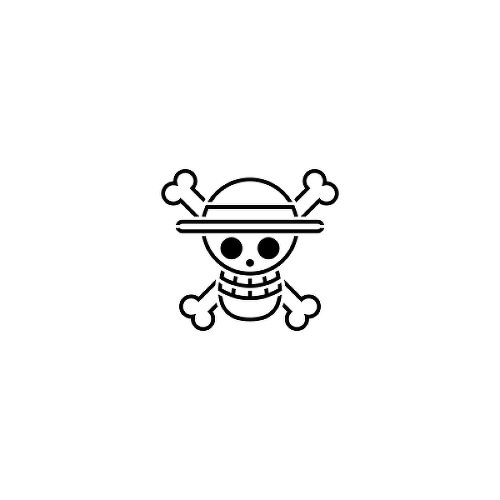 a skull and crossbones with a hat on