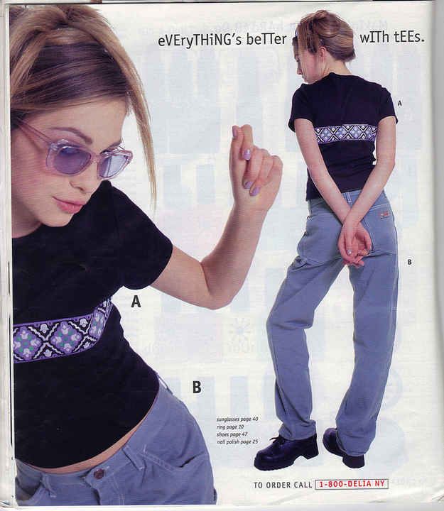 This outfit. Too cute. | 31 Things You Desperately Needed From The Delia's Summer '96 Catalog 90s Fashion Catalog, 90s Teen Fashion, 00s Fashion, Early 2000s Fashion, 1990s Fashion, 90s Fashion Outfits, 2000s Fashion Outfits, Fashion Catalogue, Tank Girl