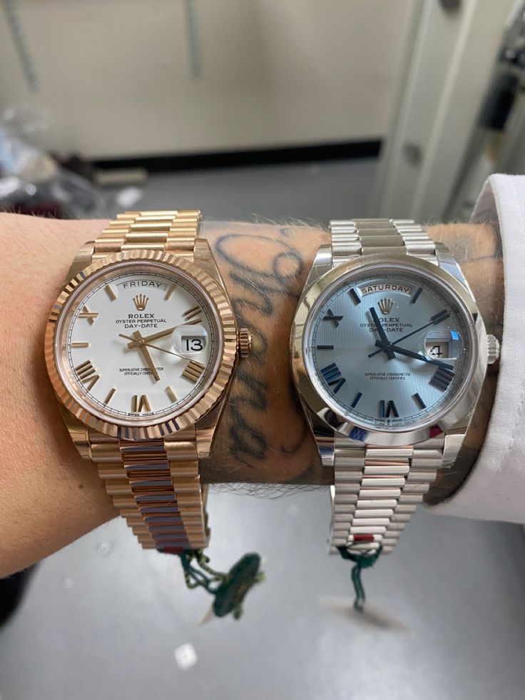 Rolex Daydate 40, Everose and Platinum Daydate 40, Rolex Day Date, Luxury Watches For Men, Beautiful Watches, Watch Design, Luxury Watches, Rolex Watches, Vintage Watches, Time Piece