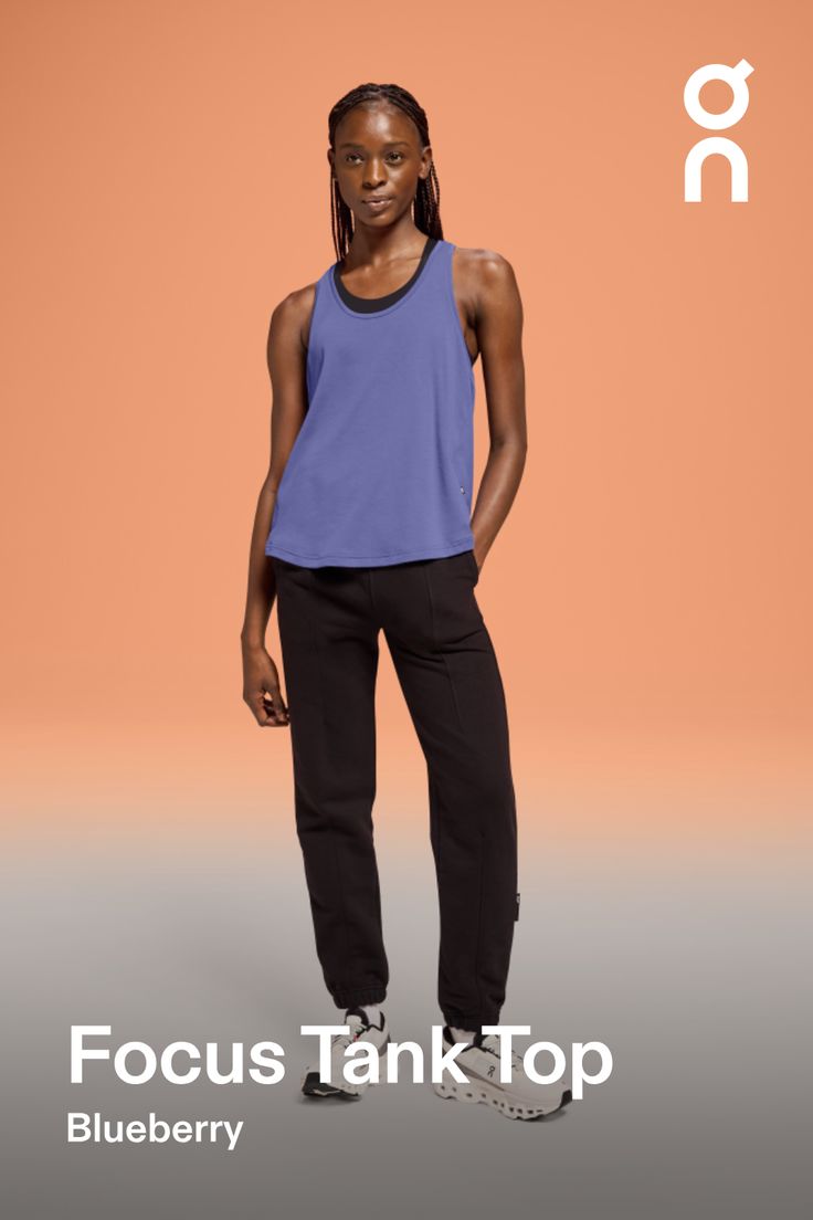 From park runs to practicing your yoga inversions, this performance-ready tank top is for working out (and chilling out | On Women's Focus Tank Top in Blueberry, Size: Medium. All-day wear, workouts, yoga Active Life, Travel. Performance All Day | Polyester Functional Sleeveless Blue Activewear, Summer Tank Activewear For Pilates, Sleeveless Activewear For Pilates, Sleeveless Sportswear For Pilates, Breathable Blue Tank Top For Yoga, Blue Breathable Tank Top For Yoga, Yoga Activewear Tank With Light Support, Sleeveless Go-dry Activewear For Yoga, Sleeveless Moisture-wicking Yoga Activewear