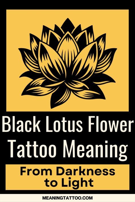 Wondering why the black lotus tattoo is so captivating? It's not just its beauty; it's a symbol of emerging from darkness into light. Find out more by clicking on our article and follow us for insights into the world of tattoo meanings. Black Lotus Flower Tattoo, Lotus Flower Tattoo Men, Lotus Tattoo Men, Lotus Meaning, Best Star Tattoos, Flower Tattoo Meaning, Black Lotus Flower, Black Lotus Tattoo, Lotus Tattoo Meaning