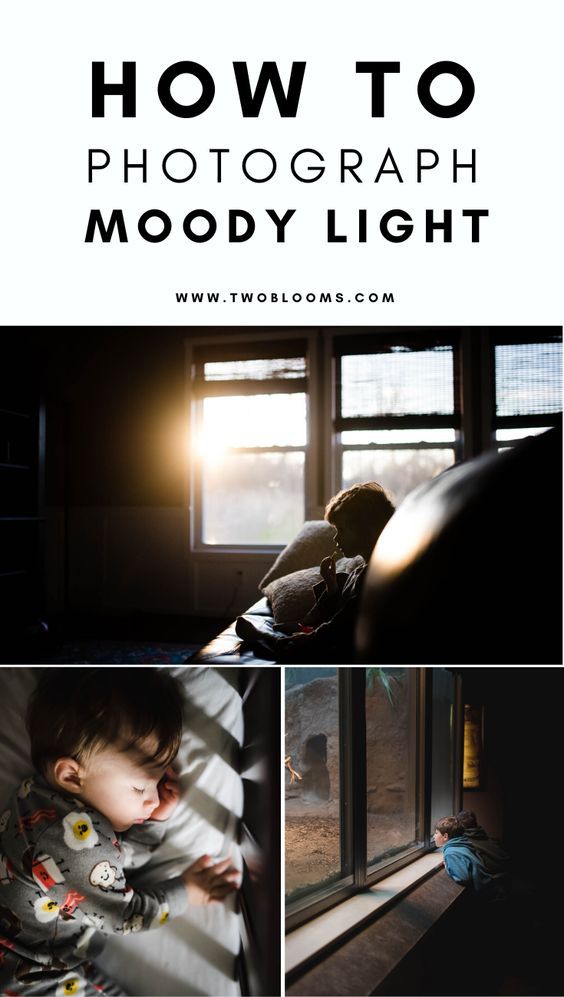 how to photograph a baby in the dark with text overlay that reads, how to photography mood light