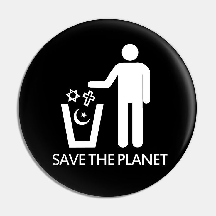 a button with the words save the planet and a man throwing garbage into a bin