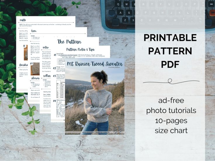 the free printable pattern is available for all types of sewing and knitting projects, including this