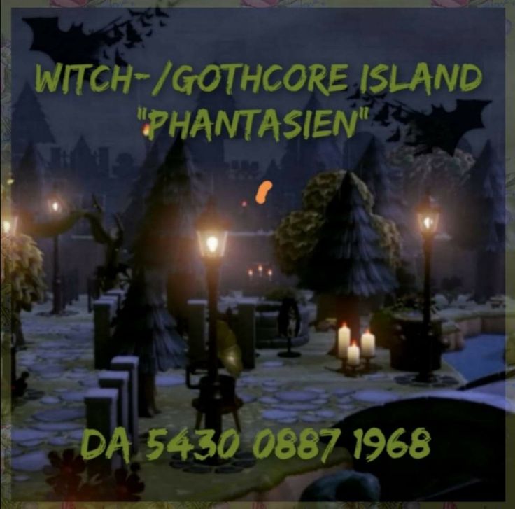 an advertisement for the witch - goth island in phantasien, da 53908