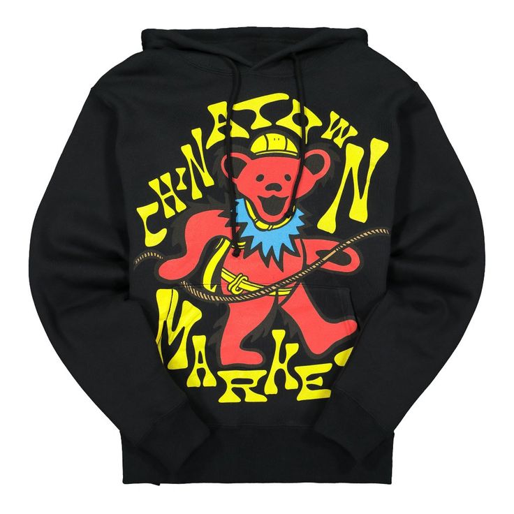 New Chinatown Market X Grateful Dead Climber Hoodie Size: Small Graphic On The Front Kangaroo Pouch 100% Cotton Men's True To Size Tx Relaxed Fit Hoodie With Graphic Print For Outdoor Activities, Black Graphic Print Hoodie For Outdoor Activities, Urban Hoodie With Graphic Print For Urban Adventures, Sporty Graphic Print Hoodie For Urban Adventures, Urban Graphic Print Hoodie For Outdoor Wear, Hip Hop Graphic Hoodie For Outdoor, Urban Hoodie With Graphic Print For Outdoor, Urban Crew Neck Hoodie With Branding, Relaxed Fit Hoodie With Graphic Print For Outdoor