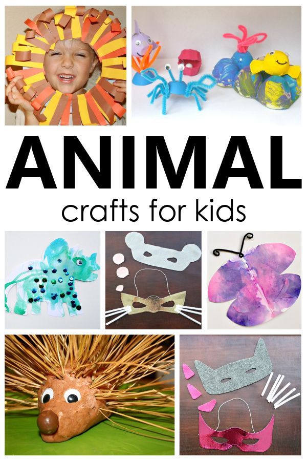 animal crafts for kids that are easy to make