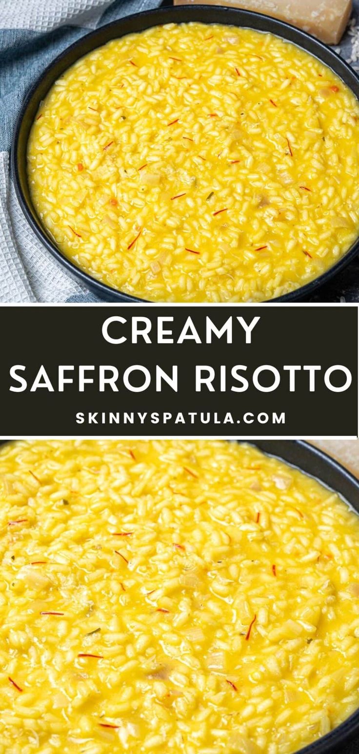 creamy saffron risotto is an easy and delicious side dish for any meal