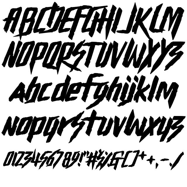 some type of graffiti font that is black and white with the letters below it in different styles