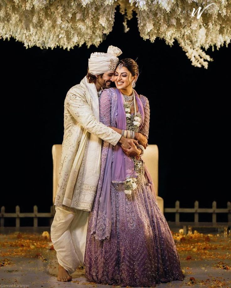 Anushka Ranjan, Lilac Lehenga, Aditya Seal, Lavender Lehenga, Purple Lehenga, Desi Wedding, Indian Wedding Photography, Wedding Story, Wedding Poses