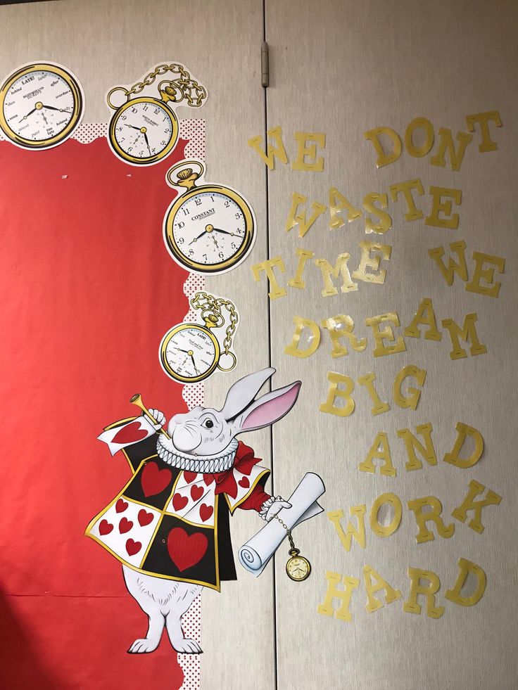 an image of a rabbit with clocks on it