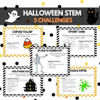 October Halloween fall STEM Activities - 5 Activities and Student Journals Fall Activity 2nd Grade, Class Halloween Activities, Halloween Themed Stem Activities, Halloween Theme Team Building, Halloween Activity 3rd Grade, Halloween For Students, Stem Activities Halloween, Fifth Grade Halloween Activities, Steam Halloween Activities For Kids