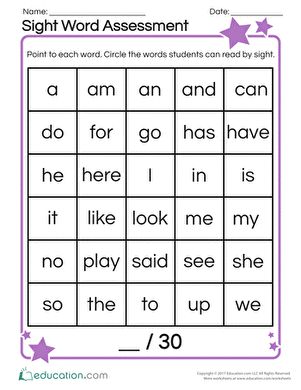 sight word worksheet with words and pictures to help students learn how to read