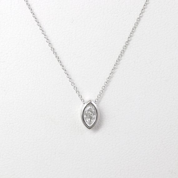 0.15 ct Marquise Diamond Necklace Dainty Diamond Necklace | Etsy White Gold Marquise Platinum Necklace, Fine Jewelry Marquise Platinum Necklace, Marquise Platinum Necklace Fine Jewelry, Platinum Marquise Necklace For Anniversary, Formal Single Diamond Oval Pendant, Formal Oval Pendant With Single Diamond, Formal Oval Pendant Jewelry With Single Diamond, White Gold Marquise Jewelry Gift, White Gold Diamond Necklace With Teardrop Gemstone Pendant