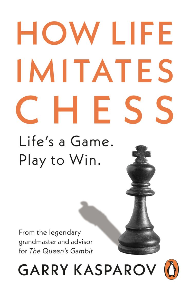 the book cover for how life imitates chess