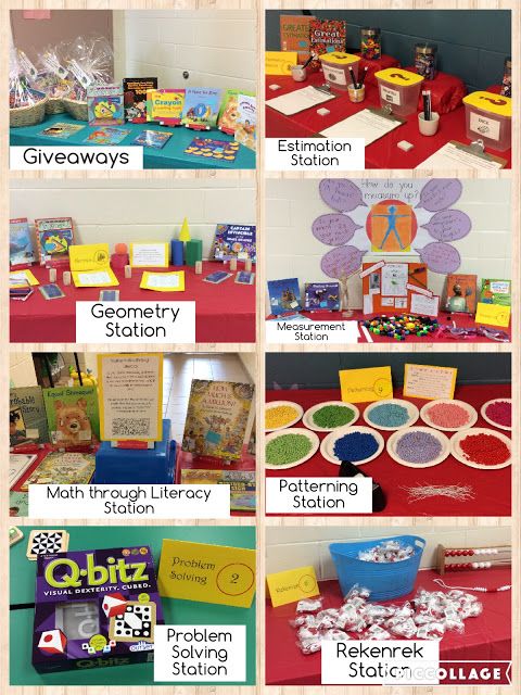 a collage of pictures showing different activities for children to do at the library and on the table