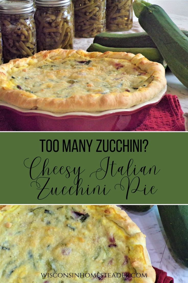 an image of cheesey italian zucchini pie