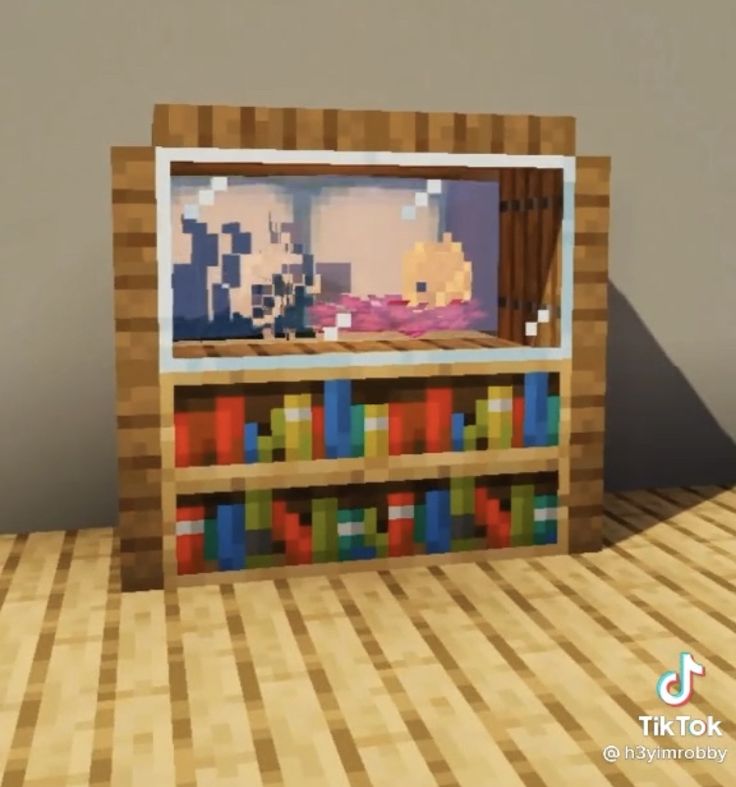 Fish Tank Minecraft, Minecraft Blueprints, Minecraft Buildings, Fish Tank, Toy Chest, Make Your Day, Minecraft, Get Started, Make Your