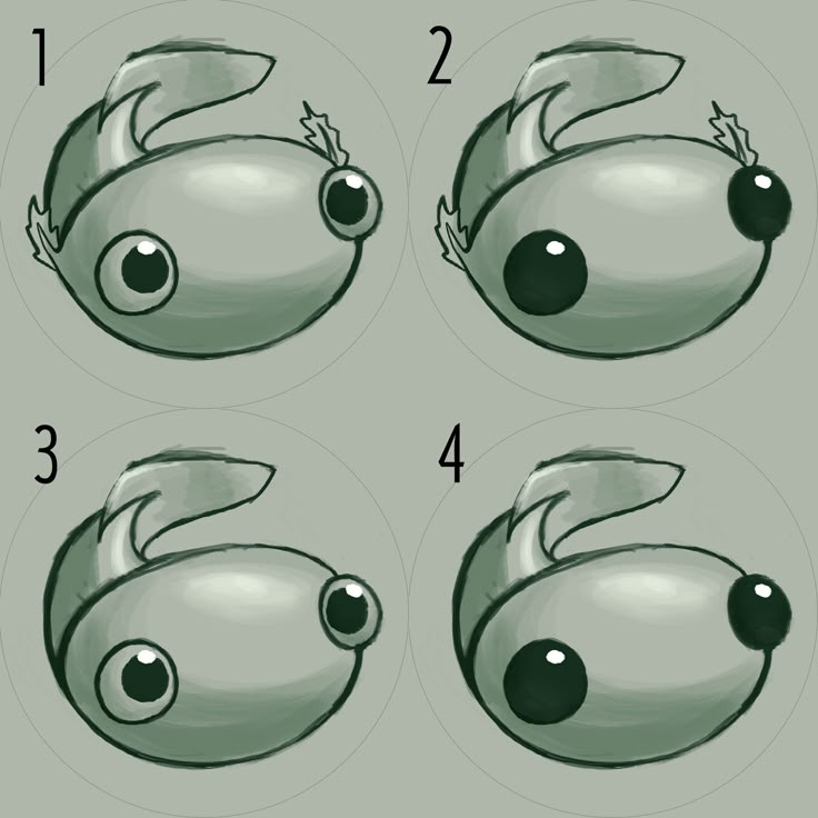 the steps in how to draw an animal's head with different angles and colors