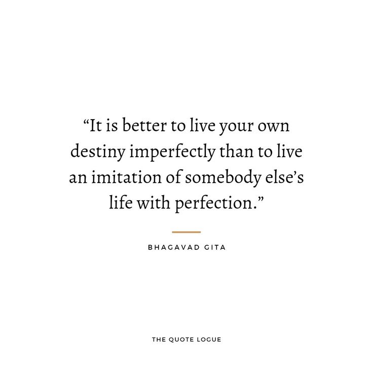 a quote from barack obama that reads, it is better to live your own destroy imperfectity than to live an imitationion of somebody else's life with perfection