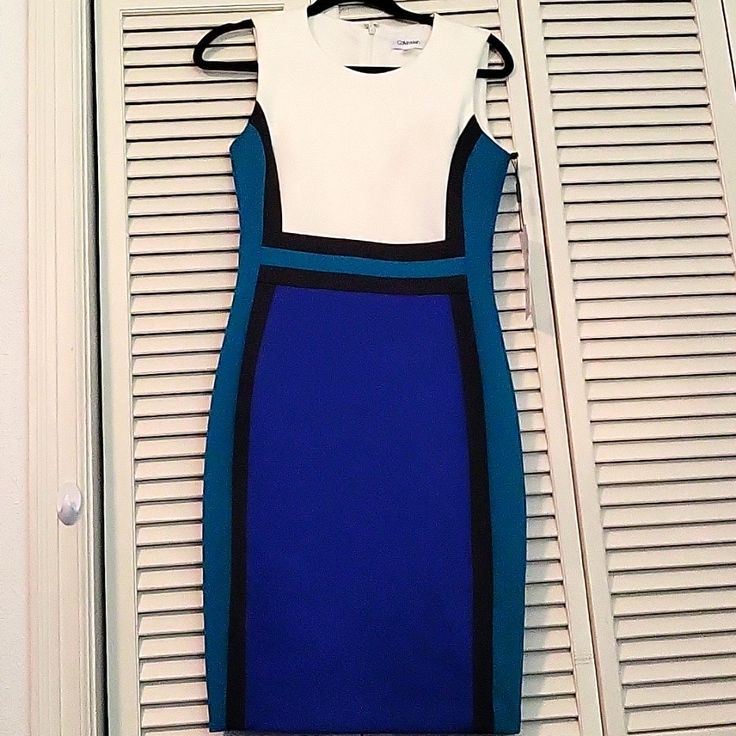 New Strength Blue Lined Midi Dress, Blue Lined Midi Length Mini Dress, Blue Midi Length Mini Dress With Lining, Blue Lined Mini Dress Midi Length, Blue Stretch Lined Dress, Blue Stretch Sheath Sleeveless Dress, Blue A-line Midi Dress Lined, Fitted Blue Sleeveless Midi Dress, Chic Blue Lined Dress