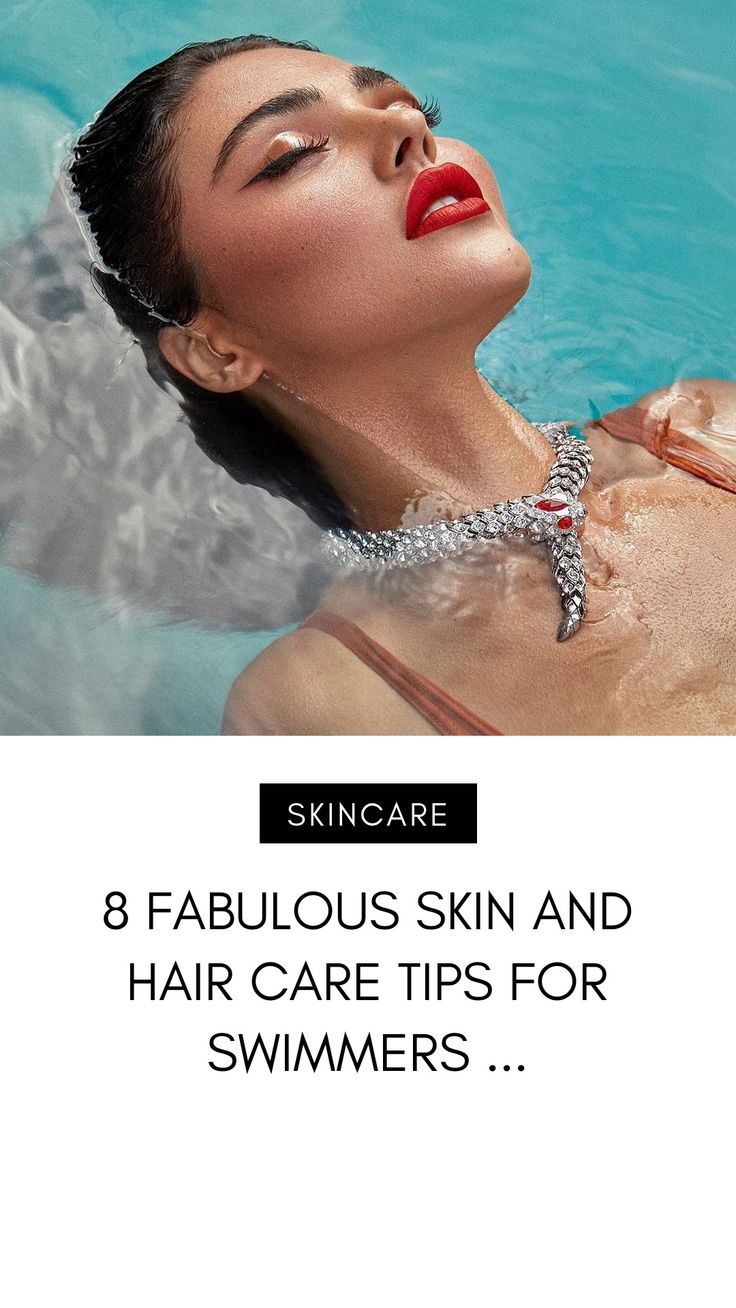 8 Fabulous Skin and Hair Care Tips for Swimmers ... Swimmer Skin Care, Tips For Swimmers, Swim Hair Care, Swim Technique, Lap Swimming, Skin And Hair Care, Swimming Hairstyles, Beauty Regime, Skin Care Order