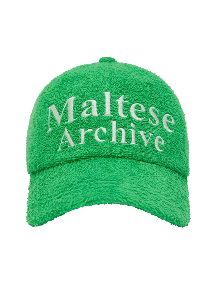 It is a baseball cap in terry fabric with signature Maltese archive graphic. The graphic is embroidered for durable finishing. The ball cap is designed to fit both men and women. It has a size adjustable strap.- Logo embroidery- Size adjustable strap Green Cap Outfit Men, Ball Cap Design, Maltese Archive, Baseball Cap Outfit Men, Artist Merch, Baseball Cap Outfit, Golf Logo, Acid House, Ball Caps