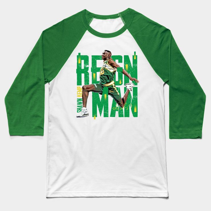 Shawn Kemp - Seattle Supersonics -- Choose from our vast selection of Baseball T-Shirts to match with your favorite design to make the perfect custom graphic Baseball T-Shirt. Customize your color! Perfect for working out or casual wear for men and women. Urban Green T-shirt For Sports, Sports Graphic T-shirt With Relaxed Fit, Relaxed Fit Graphic Design Sports T-shirt, Sports T-shirt With Graphic Design And Relaxed Fit, Relaxed Fit Sports T-shirt With Graphic Design, Green Jersey T-shirt With Letter Print, Green Sublimation Graphic Print Design For Sports Events, Green Jersey Tops For Streetwear, Graphic Cotton Sports Tops