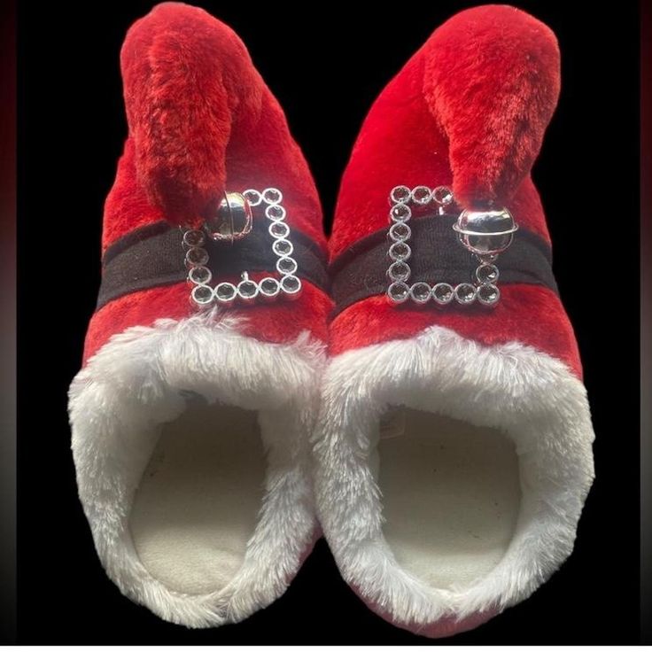 New red Santa Claus slippers #ChristmasVibes see photos for size (NWOT) Women's Slippers, Slipper Shoes, Womens Slippers, Santa Claus, Slippers, Women Accessories, Women Shoes, Outfit Accessories, Red