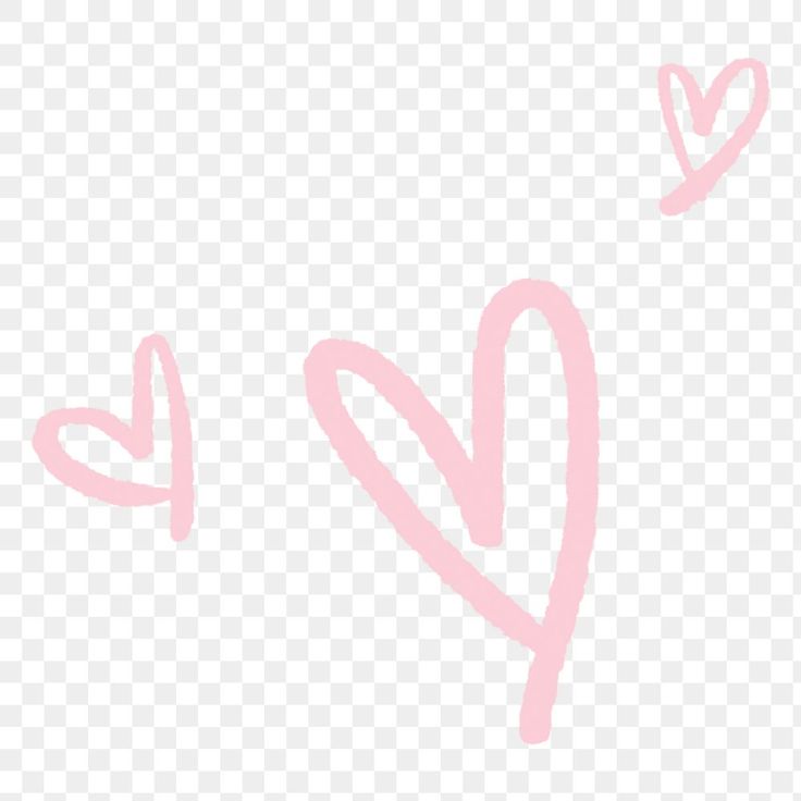 two hearts drawn in pink ink on a white background, with the word love written across it