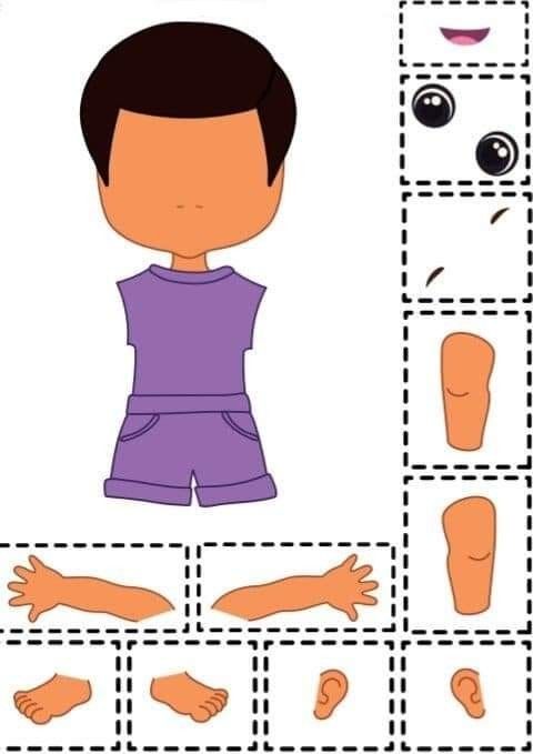 a paper doll is shown to make it look like someone's legs and feet