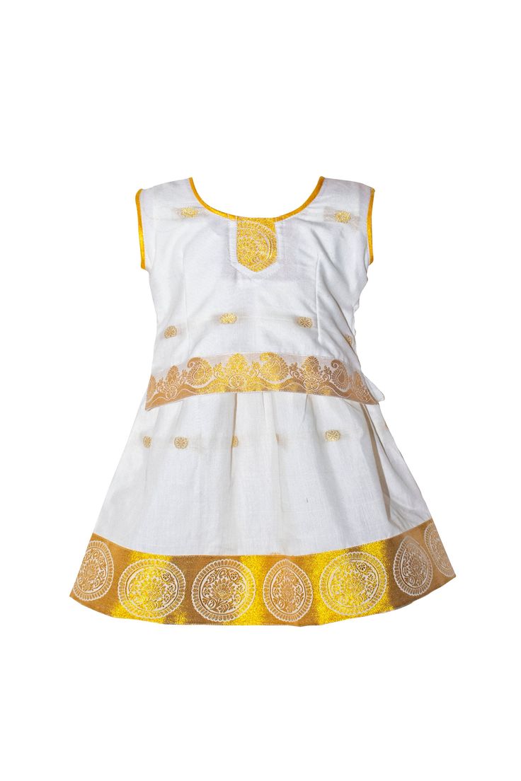 ❥ Terrifically handmade and carefully stitched for perfection. ❥ Size varies from newborn and goes up to 11 years. (6 months to 11 years).  ❥ Each product is Premade/ Ready-to-Wear, and we being the manufacturers, it is dispatched on the day of order confirmation. (SAME DAY DISPATCH!) ❥ we use premium quality chanderi art silk, which is made on farms in rural India. It's extensively soft and comfy. ❥ Soft Lining is attached with both lehenga (bottom) and choli (top).  ❥ Cotton Shimmie is attached with the lehenga until the age of 4 - 5 years for the comfort of the kids. ❥ A stylish angavastra ( waist belt) is attached to the item. ❥ This gem of an ethnic wear is raved across India as a spectacular Pattu Langa, Pattu Pavadai, and Lehenga Choli. Superimposed with style and traditional design Ceremonial Churidar With Embroidered Border For Transitional Season, White Sets With Embroidered Border For Transitional Season, Transitional White Sets With Embroidered Border, White Embroidered Churidar For Transitional Season, White Churidar With Embroidered Border For Transitional Season, Transitional White Churidar With Embroidered Border, Fitted Sets With Embroidered Border For Navratri, Traditional Self-design Dress For Ceremonies, Traditional Dresses With Self Design For Ceremonies