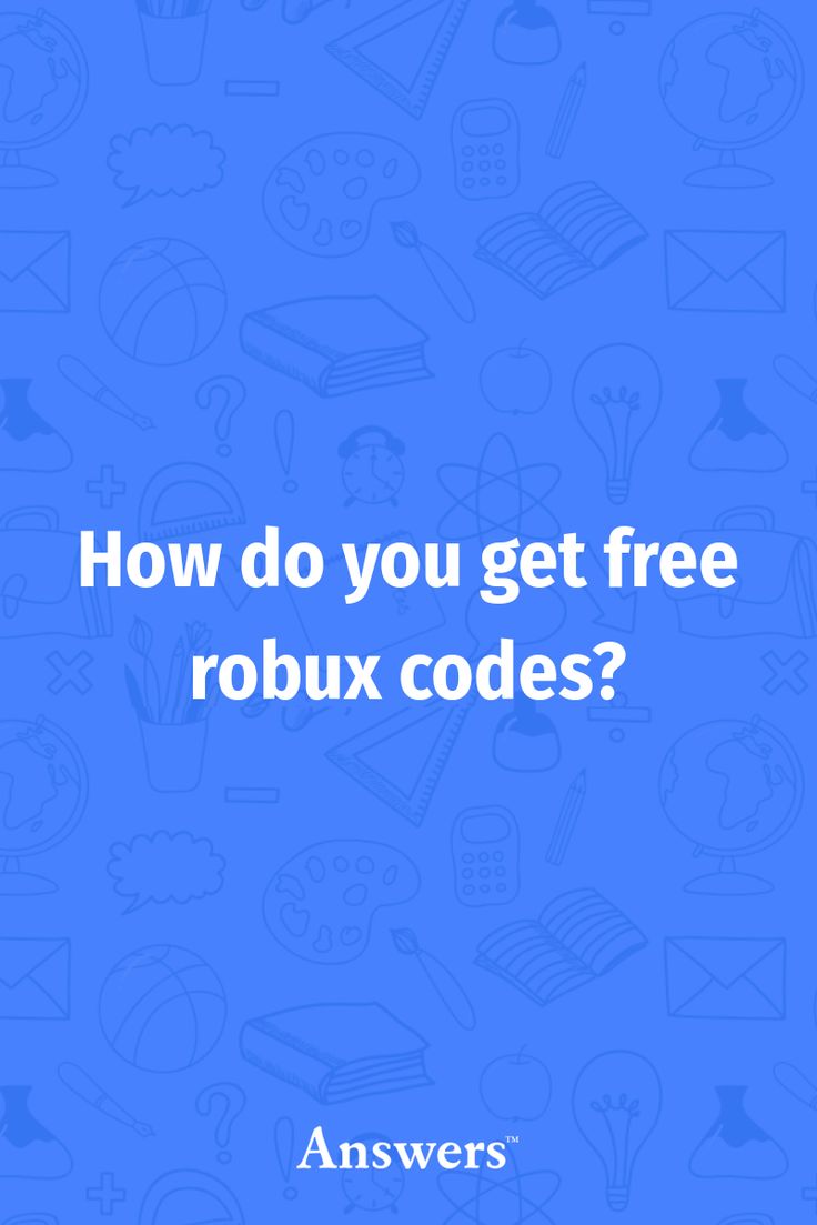 the text how do you get free robux code? on a blue background with icons