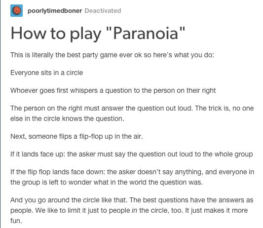 an article about how to play paranoa