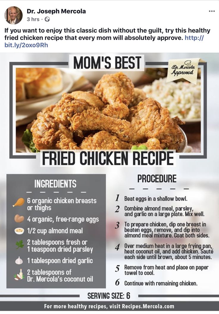 the recipe for fried chicken is shown in this advertizer's postcard