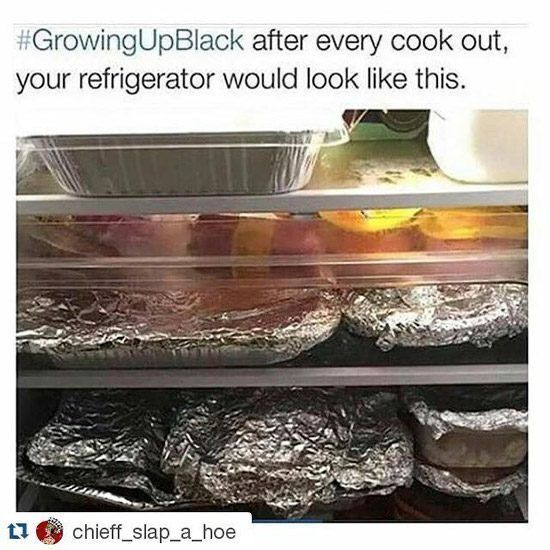 an open refrigerator filled with food and wrapped in aluminum foil next to another container full of food