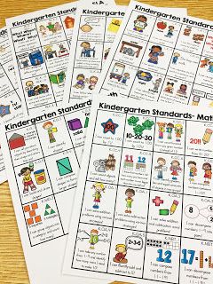 three children's worksheets with numbers and pictures on them