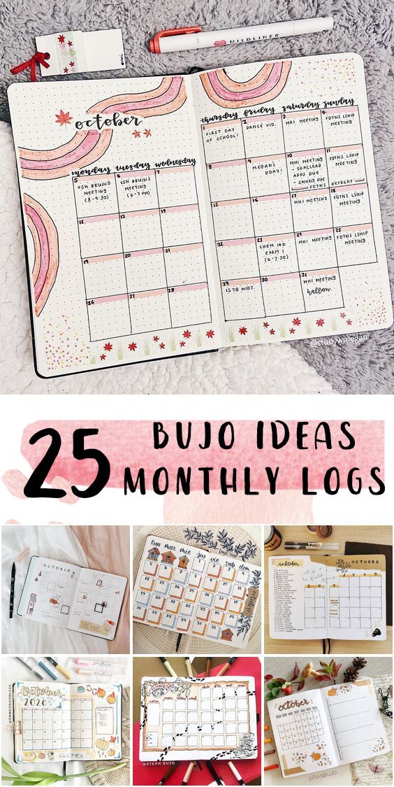 Notebook Monthly Planner, How To Make Monthly Planner, Diy Monthly Planner Ideas, Bulletin Journal Monthly Layout, May Monthly Spread Bullet Journal, Monthly Planner Inspiration, Bujo Spread Ideas For Students, Monthly Planner Ideas Inspiration, Month Bullet Journal Layout