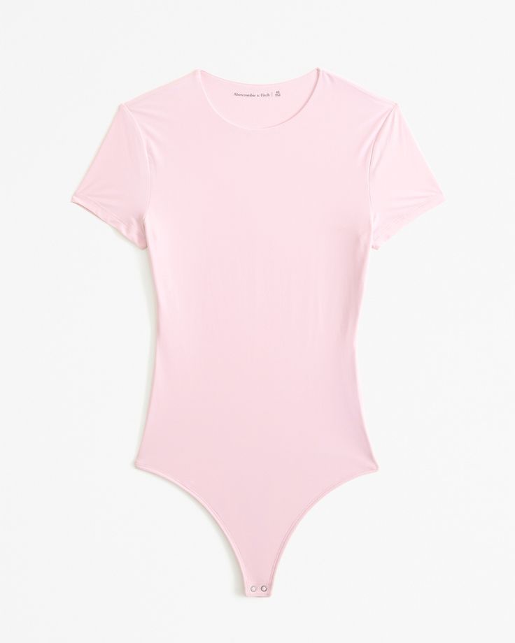 Women's Soft Matte Seamless Tee Bodysuit | Women's Tops | Abercrombie.com Basic Short Sleeve Stretch Bodysuit With Crew Neck, Basic Stretch Short Sleeve Bodysuit With Crew Neck, Basic Short Sleeve Crew Neck Bodysuit, Summer Crew Neck Short Sleeve Bodysuit, Basic Stretch Short Sleeve Bodysuit, Basic Fitted Short Sleeve Bodysuit With Crew Neck, Trendy Fitted Short Sleeve Bodysuit With Crew Neck, Basic Fitted Crew Neck Short Sleeve Bodysuit, Trendy Fitted Short Sleeve Bodysuit