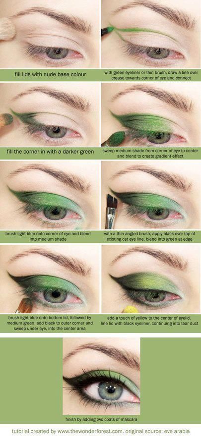 Eyeliner Inspiration, Carnaval Make-up, Make Up Mata, Green Eyeliner, Mekap Mata, Pixie Hollow, Smink Inspiration, High Pictures, Makijaż Smokey Eye