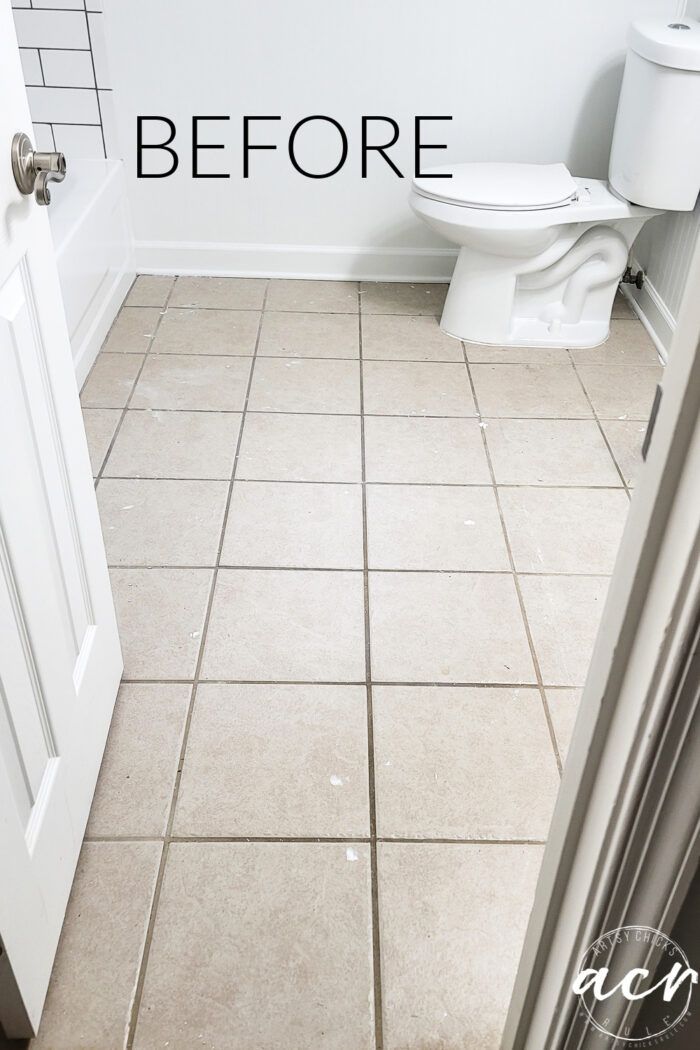 a white toilet sitting in a bathroom next to a wall with the words before written on it