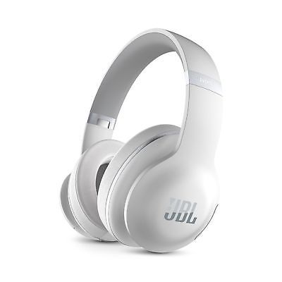 the jbl headphones are white and have bluetooths on them, while one is