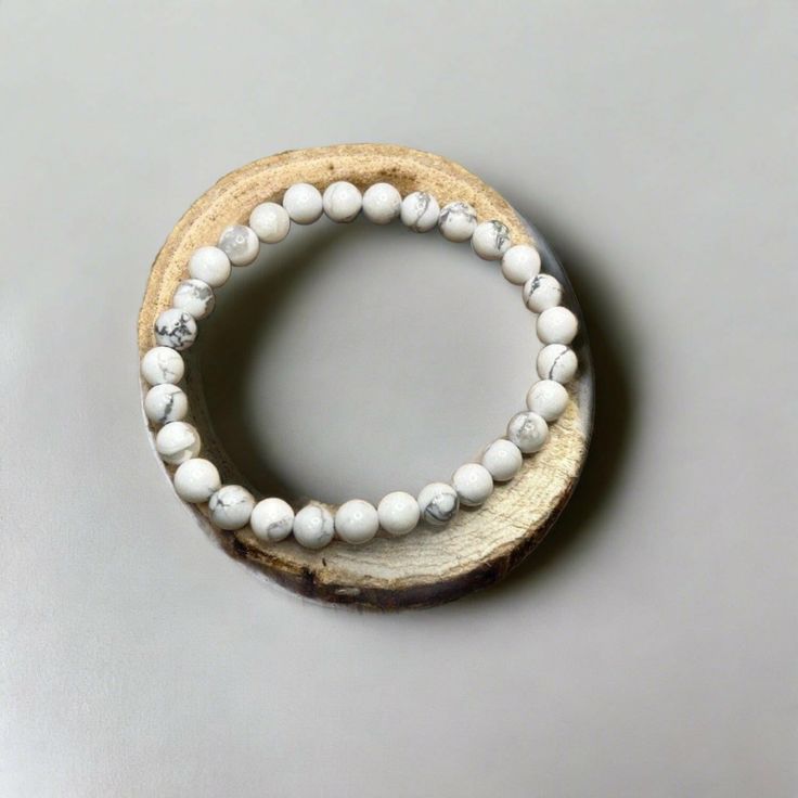 Bec Sue Jewelry Shop bracelet 6.5 / white / white howlite Grade AAA White Howlite Bead Bracelet Tags 491 Adjustable Howlite Beaded Bracelets With Round Beads, Elegant White Beaded Bracelets With 8mm Beads, Adjustable Howlite Bracelet With 8mm Beads, Minimalist Gemstone Beaded Bracelets For Meditation, Minimalist Round Beads Bracelets For Meditation, Everyday White Beaded Bracelets, Natural Stone Bracelets For Gifts, White Bracelets With 8mm Adjustable Beads, Everyday White Handmade Bracelets