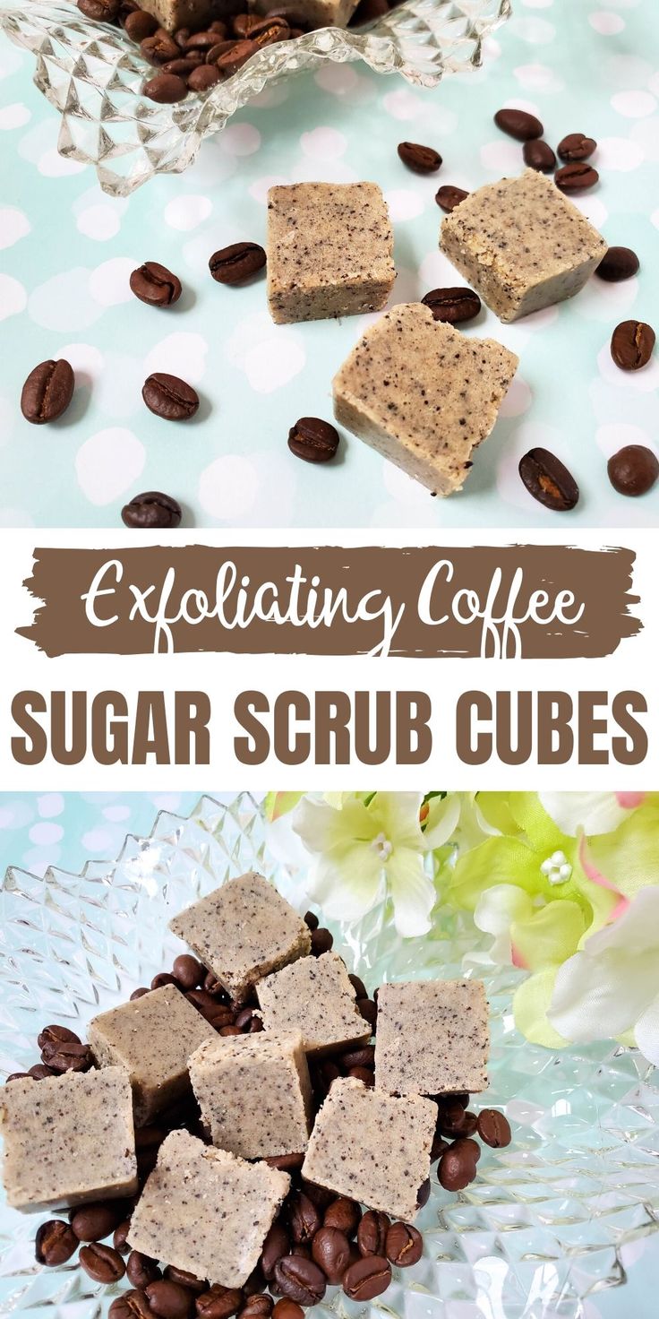 an image of coffee and sugar scrub cubes