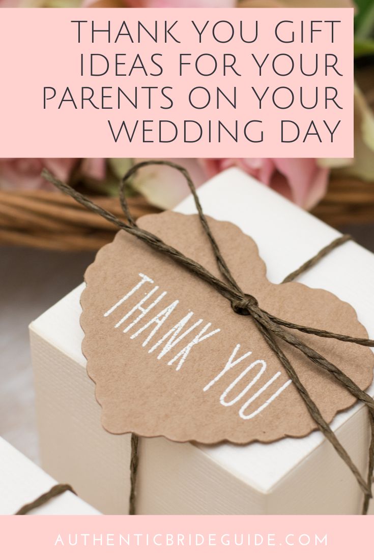 thank you gift ideas for your parents on your wedding day with free printable tags